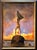 Daniel Maffia, Standing Male Nude at Sunrise, Oil Painting on Cardboard, Framed For Sale