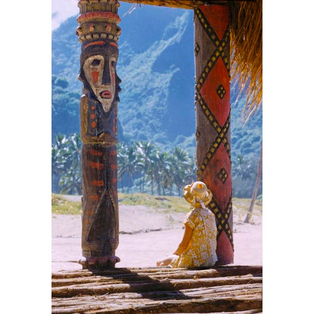 Hawaiian Scenes 1957 A woman looking out from a traditonal building, Hawaii, 1957. Toni Frissell Antoinette Frissell Bacon...