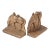 Pair of Vintage Cast Iron Bookends - Horse With Western Saddle For Sale