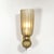 Modern Pair of Modernist Hand-Blown Murano Fluted Glass Sconces in Frosted Smoked Topaz For Sale - Image 3 of 18