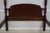 Traditional Henkel Harris Queen Size Rice Carved Mahogany Poster Bed For Sale - Image 3 of 17