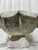 Folk Art Mid 20th Century Folk Art Scalloped Concrete Pedestal Planter / Garden Urn For Sale - Image 3 of 13