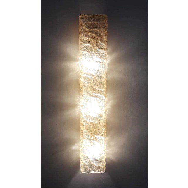Amber 1950s Amber Murano Glass Canale Sconces by Barovier E Toso, Italy, 1950s - Set of 6 For Sale - Image 8 of 8
