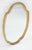 Gold Mid Century Shield Shape Large 22x44 Oval Gold Gilt Leaf Wall Mirror MINT For Sale - Image 8 of 8