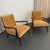 1950s Hollywood Regency Lounge Armchairs in Black Lacquered Walnut For Sale In New York - Image 6 of 10