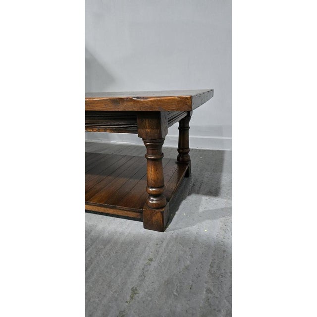 Super Oak Plank Coffee Table For Sale - Image 4 of 7