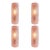 Italian Murano Glass Pink “Cocodrile” Wall Sconces in Modern Organic Lot of 4 For Sale