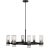 Chapman & Myers by Visual Comfort Studio Geneva 8-Light Medium Chandelier in Aged Iron For Sale