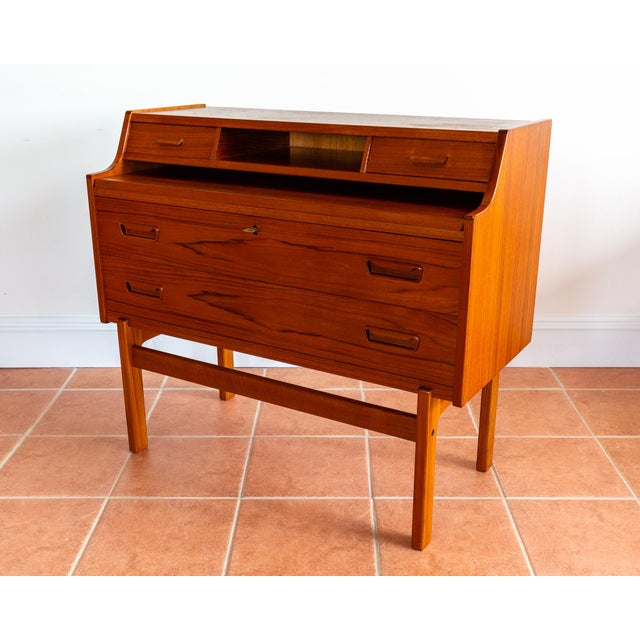 Mid-Century Danish Bureau Desk by Arne Wahl Iversen, 1960s For Sale - Image 10 of 18