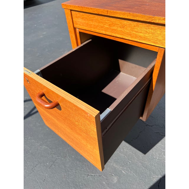 1970s Danish Modern Teak Wood Desk by Domino Mobler Chairish