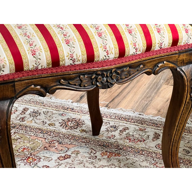 Wood Vintage Suite of Six Centennial Victorian Style Walnut Balloon Back Dining Chairs C. 1940 For Sale - Image 7 of 12