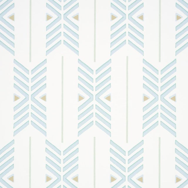 Contemporary SAMPLE - Schumacher X A Rum Fellow Quiver Wallpaper In Haze For Sale - Image 3 of 4