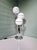Space Age Floor Lamp in Chromed Metal and White Opaline Glass Globe from Sölken Leuchten, 1970 For Sale - Image 6 of 14