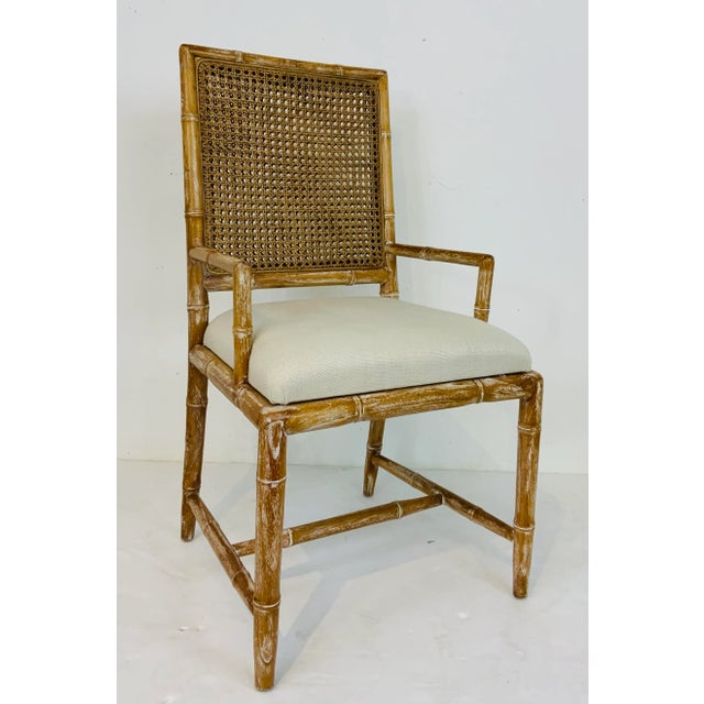 Wood Bungalow 5 Organic Modern Caned Aubrey Arm Chair/Desk Chair For Sale - Image 7 of 7