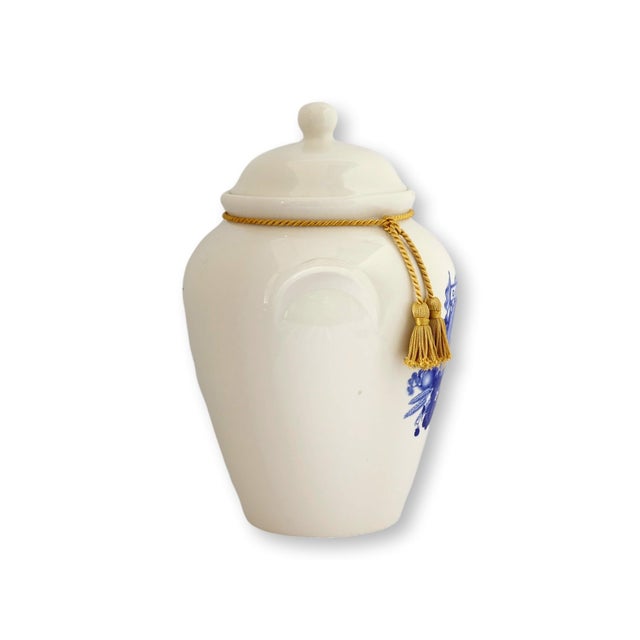 Mid 20th Century Mid 20th Century Large Buffalo Pottery Niagara Falls Bakery Biscotti Jar For Sale - Image 5 of 7