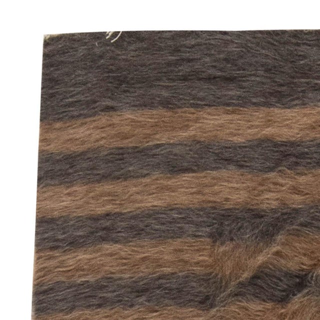 Wood Contemporary Taurus Collection Striped Rug by Doris Leslie Blau For Sale - Image 7 of 7