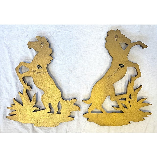 Vintage MCM Syroco Wood Rodeo Horses- A Pair For Sale - Image 10 of 12