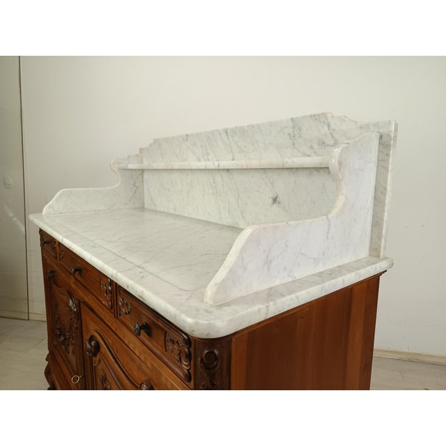 Louis XV Bathroom Vanity with Marble Top For Sale - Image 12 of 18