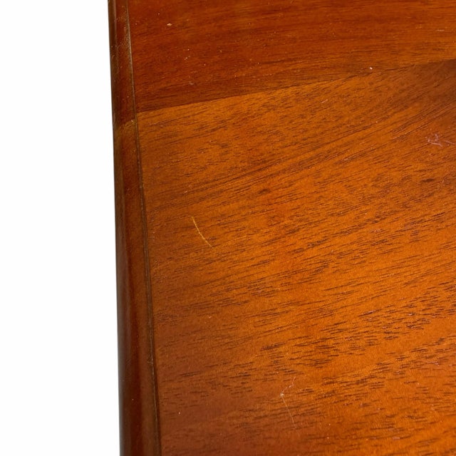 Wood Mahogany Greek Key Design Console Table For Sale - Image 7 of 8