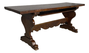 Antique Italian Wooden Refectory Dining Table, 1700s