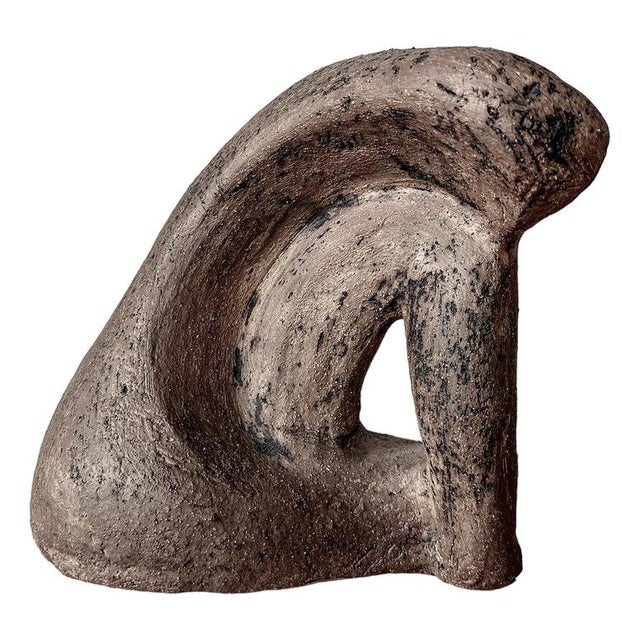 Abstract Figure in Ceramic, 1980s For Sale - Image 6 of 6