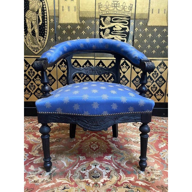 Napoleon III Louis Philippe Office Armchair For Sale - Image 11 of 11