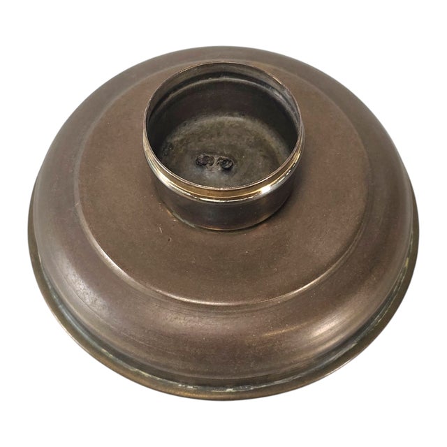 Vintage Brass Tiffin Lunchbox Carrier – Handcrafted Two-Tier Stacking 11.5" For Sale - Image 12 of 12