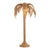 Vintage Hollywood Regency Rattan Palm Tree Floor Lamp For Sale