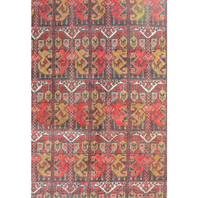 Mid 20th Century Vintage Afghani Bashir Rug For Sale - Image 4 of 11