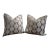 Pair of Duralee “Medallion” Cut Velvet Custom Pillows 22 X 22 In. For Sale