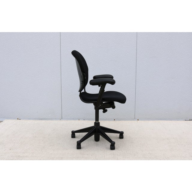 Herman Miller Equa 2 Ergonomic Swivel Task Chair in Black Fabric, Adjustable For Sale - Image 11 of 18