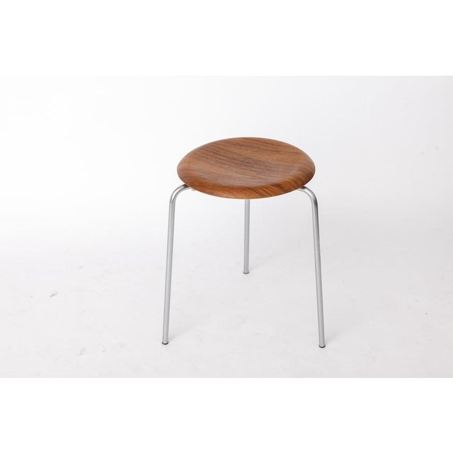 Arne Jacobsen Stool for Fritz Hansen, Denmark Model: Dot 3170 — likely from the 1950s This iconic stool features a sleek...