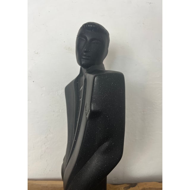 Vintage Postmodern Style Ceramic Man Sculpture in the style of Lindsey B Balkwill, 1980s For Sale - Image 18 of 18