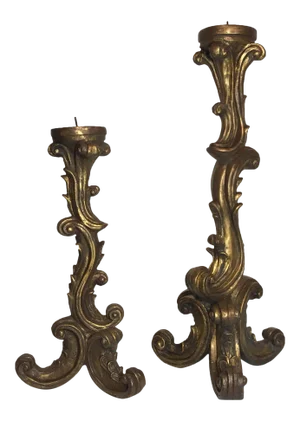 Vintage Gilt Candlestick