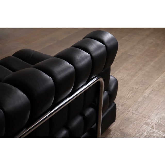 DS-85 Sofa Bed in Black Leather and Chrome from De Sede, Switzerland, 1960s For Sale - Image 11 of 13