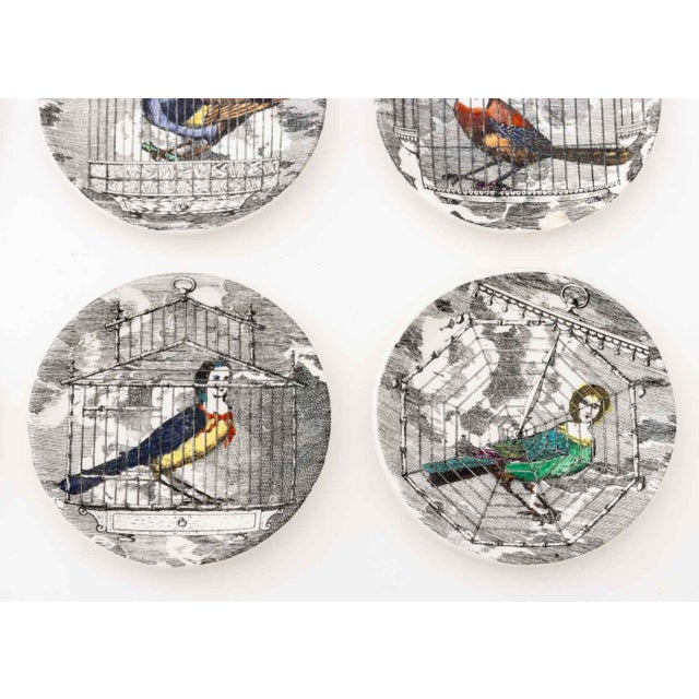 Fornasetti Le Arpie Gentili Porcelain Coasters, 8 For Sale In New York - Image 6 of 10