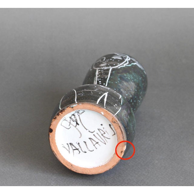 Mid-Century French Ceramic Vase by Atelier Du Grand Chêne, 1950s For Sale - Image 13 of 14