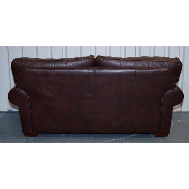 Vintage Brown Leather 2-to-3-Seater Sofa from Multiyork For Sale - Image 14 of 18