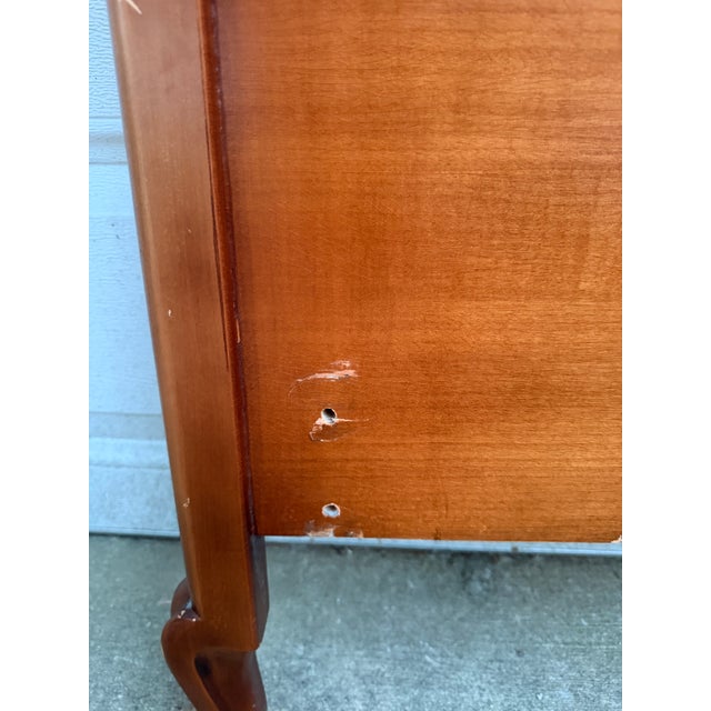 Early 20th Century Antique Art Nouveau Hand Carved Mahogany Queen Size Headboard For Sale - Image 5 of 7