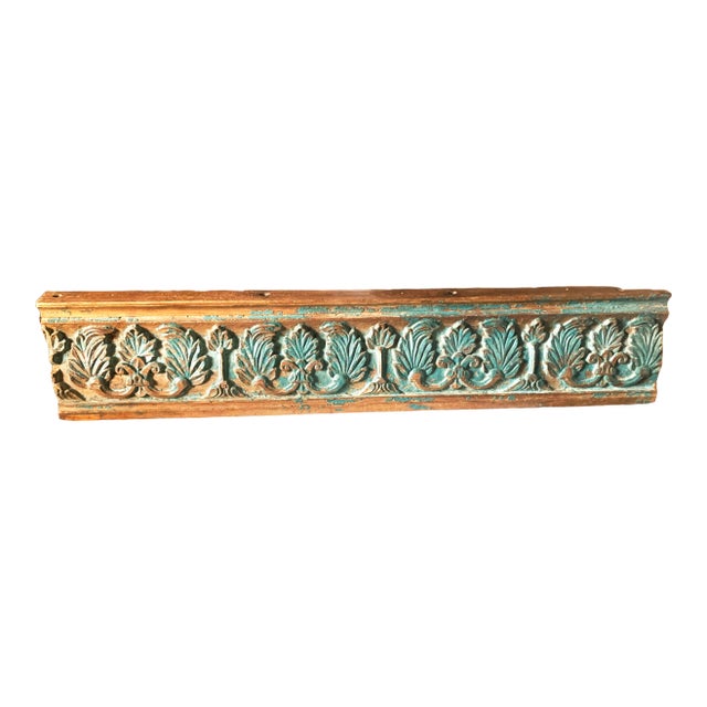 Antique Indian Rosewood Temple Door Beam For Sale