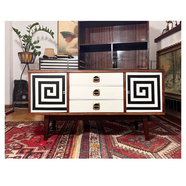 Vintage Sideboard with Drawers, Czechoslovakia, 1973 For Sale - Image 9 of 10