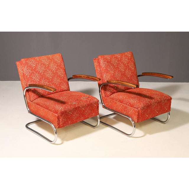 Set of Functionalist Armchairs from Mücke-Melder, Former Czechoslovakia, 1930s For Sale - Image 9 of 10