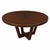 Mid Century Style Round Dining Table W/Custom Finish For Sale - Image 4 of 5