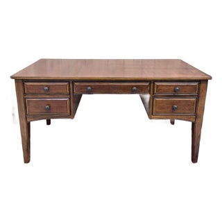 Late 20th Century Hooker Seven Seas Cherry Bow Front Writing Desk For Sale