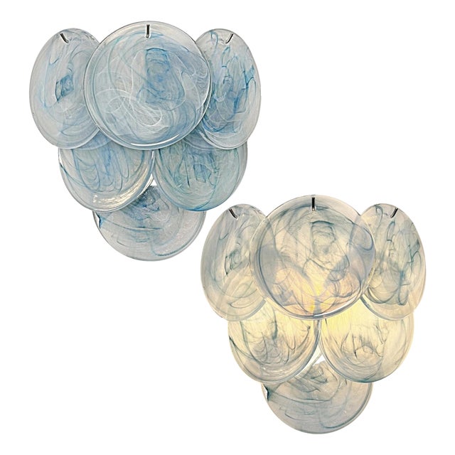 Wall Sconces Murano Discs, 1990s, Set of 2 For Sale