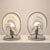Metal 1970s Italian Mazzega Style Chrome and Murano Glass Table Lamps - Pair For Sale - Image 7 of 8