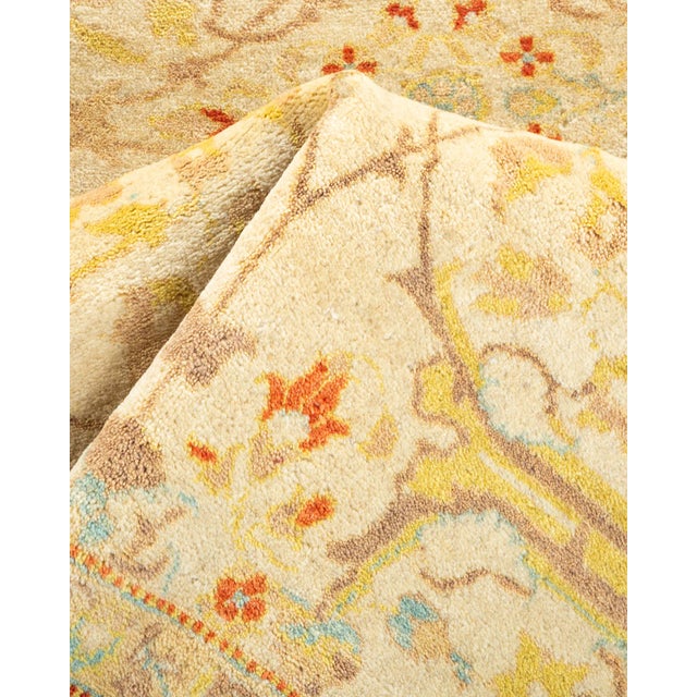 Textile Mogul, One-of-a-Kind Hand-Knotted Area Rug - Ivory, 4' 3" x 6' 5" For Sale - Image 7 of 8