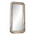Large Vintage Deknudt Full Length Beveled Panel Mirror – Silver and Black, Belgium, 1980s For Sale