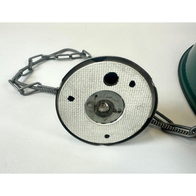 Large Mid-Century Green Fabric Pendant Lamp from Zaos, 1960s For Sale - Image 14 of 16