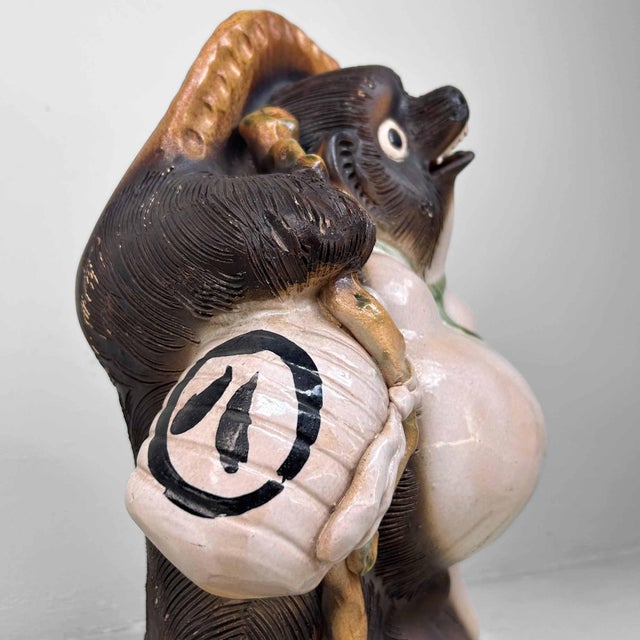 Large Decorative Tanuki Statue, 1970s For Sale - Image 6 of 14
